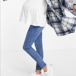 Top shop over the bump Jamie jeans
